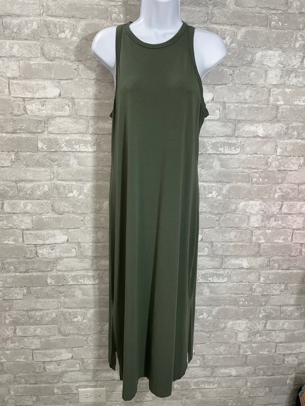 BOODY Olive Green Racerback Midi
Dress